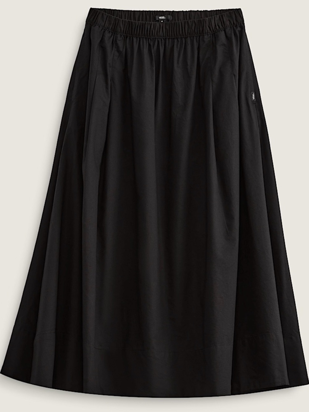 Vans Women's Black Maxi A-Line Skirt - SZ S